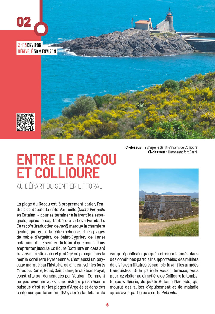 Guide de promenades - Côte Vermeille & Massif des Albères | Rando Editions - Les Sentiers d'Emilie guide petit format Rando Editions 