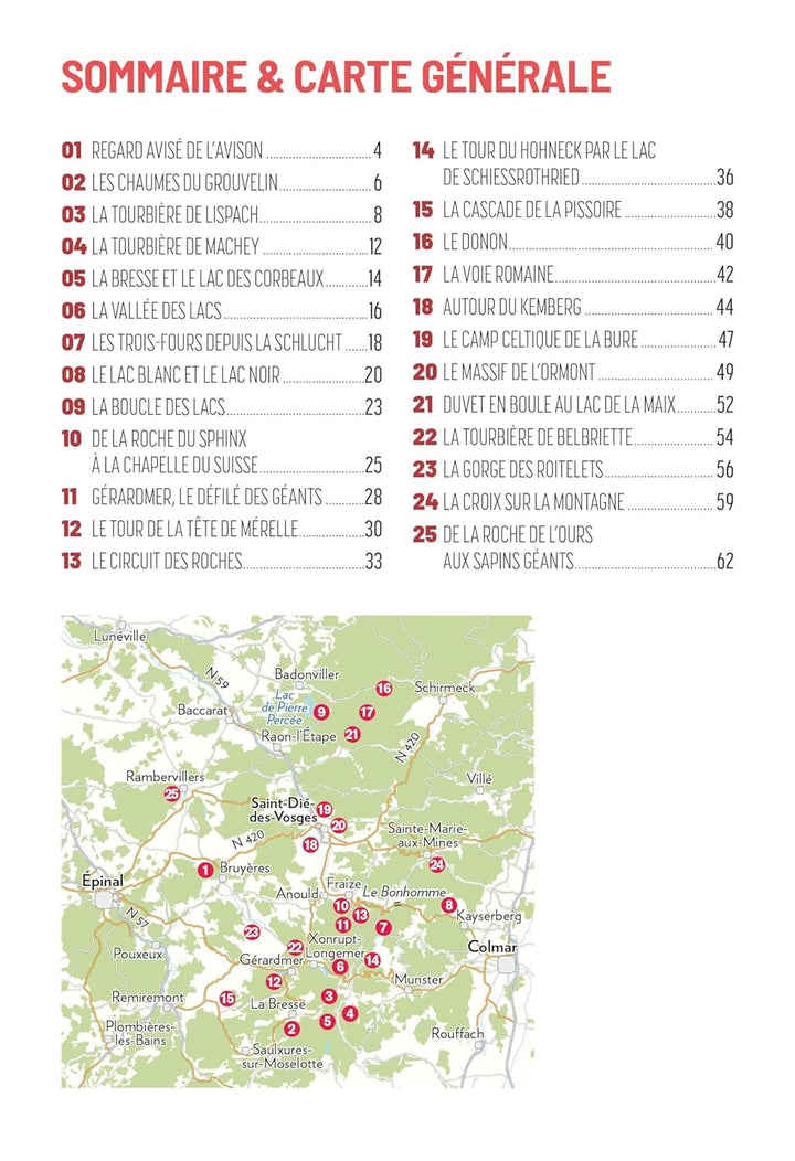 Guide de promenades - Vosges | Rando Editions - Les Sentiers d'Emilie guide de randonnée Rando Editions 