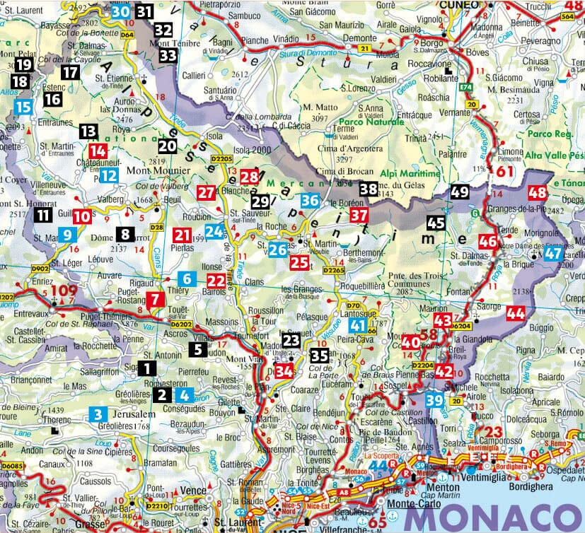 Guide de randonnée - Alpes Maritimes : Mercantour, Vallée des Merveilles | Rother guide de randonnée Rother 