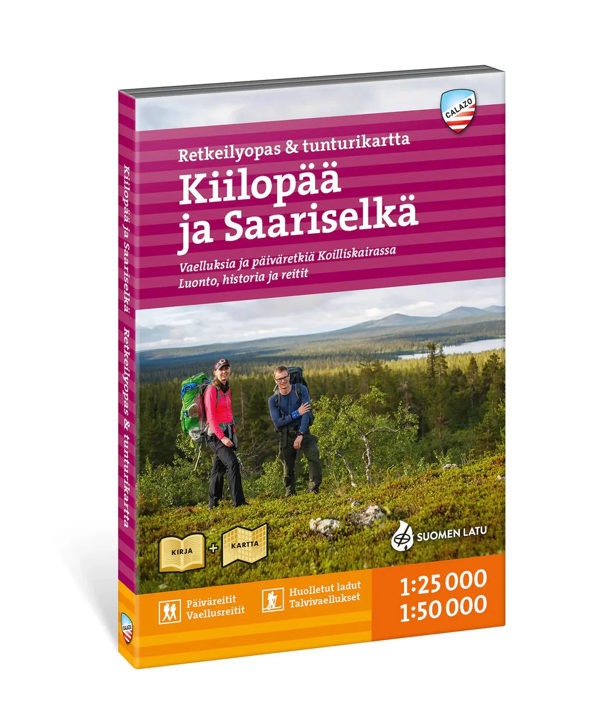 Guide de randonnée & carte (en finnois) - Kiilopää & Saariselkä (Finlande) | Calazo guide de randonnée Calazo 