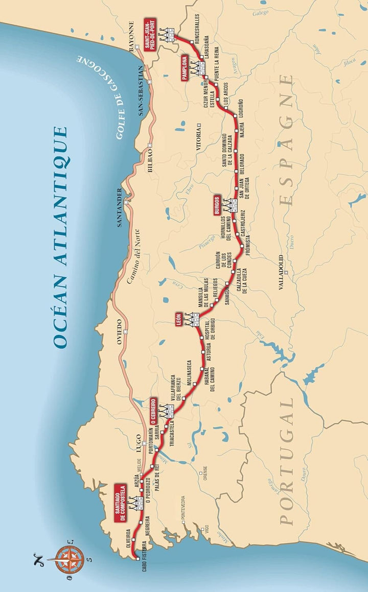 Guide de randonnée - Compostelle : Camino Francès | Glénat guide de randonnée Glénat