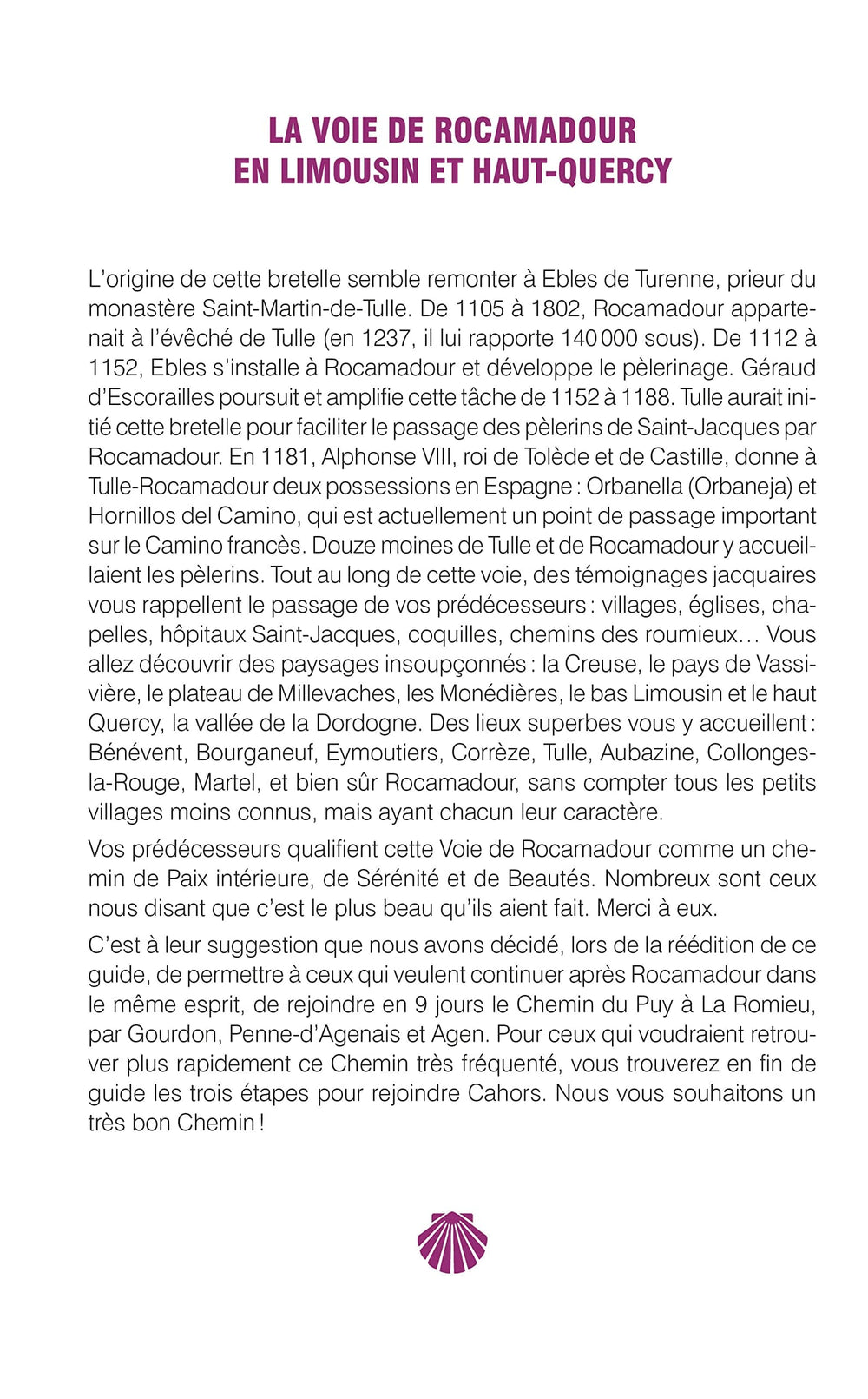 Guide de randonnée - Compostelle : La Voie de Rocamadour | Glénat guide petit format Glénat 