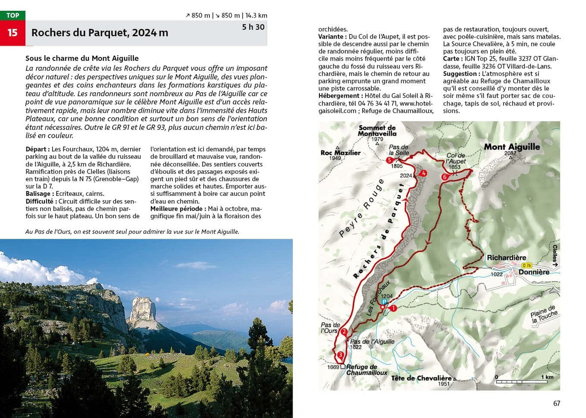 Guide de randonnée - Dauphiné Ouest | Rother guide de randonnée Rother 