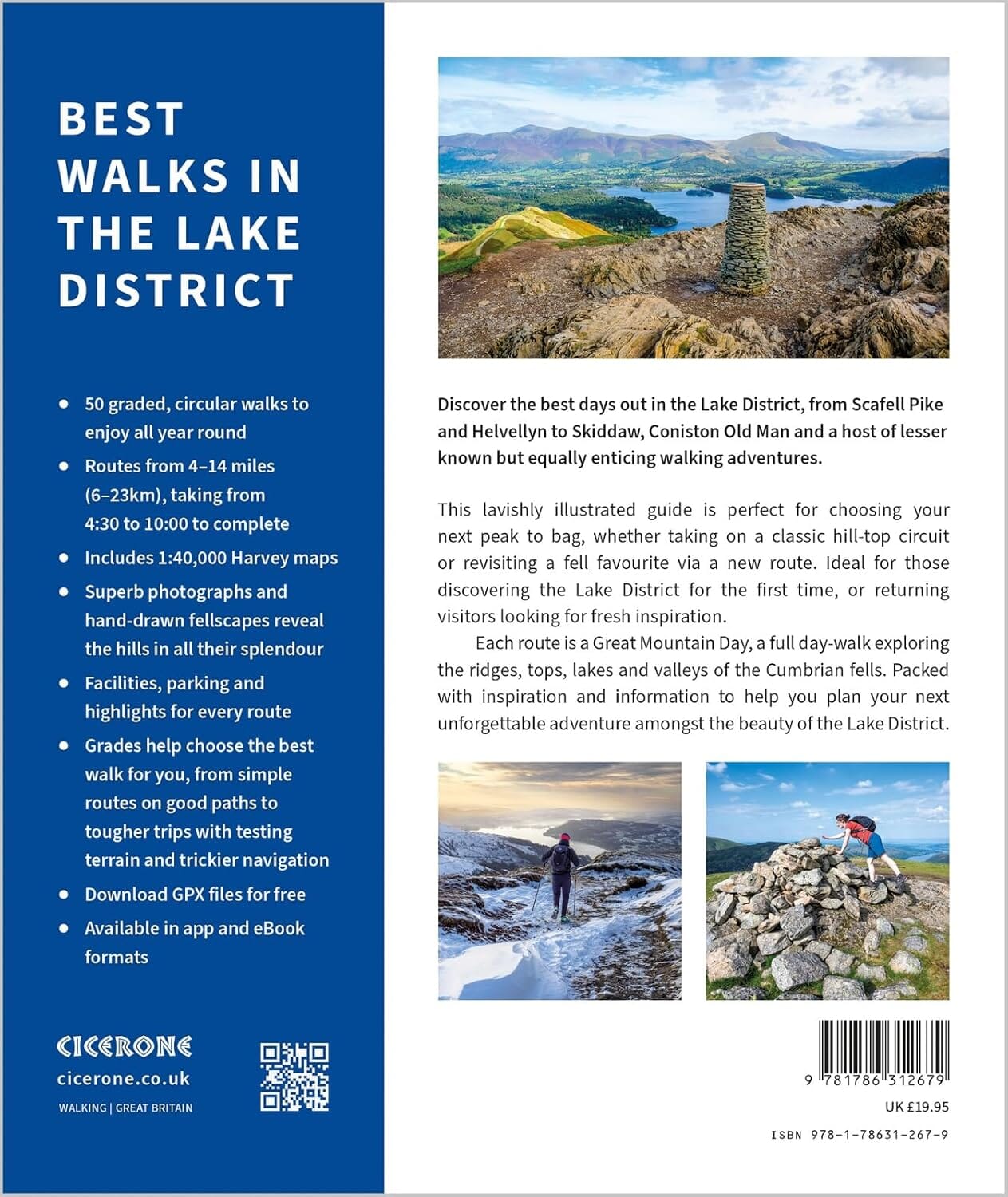 Guide de randonnée (en anglais) - Best Walks in the Lake District | Cicerone guide de randonnée Cicerone 