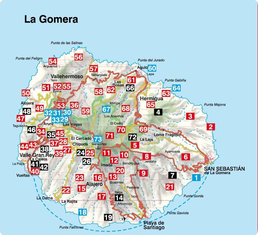 Guide de randonnée (en anglais) - La Gomera | Rother guide de randonnée Rother 