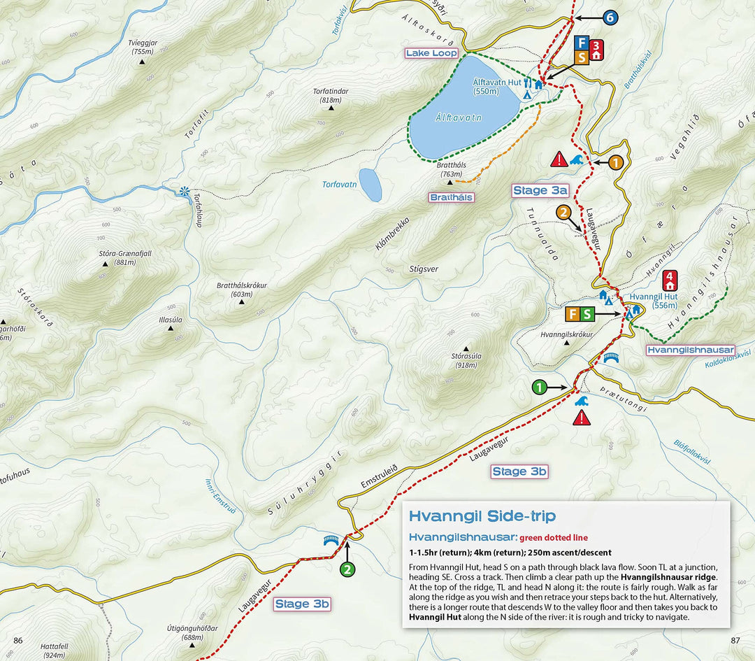 Guide de randonnée (en anglais) - Trekking Iceland's Laugavegur Trail, Two-way Guide | Knife Edge Outdoor guide de randonnée Knife Edge Outdoor 
