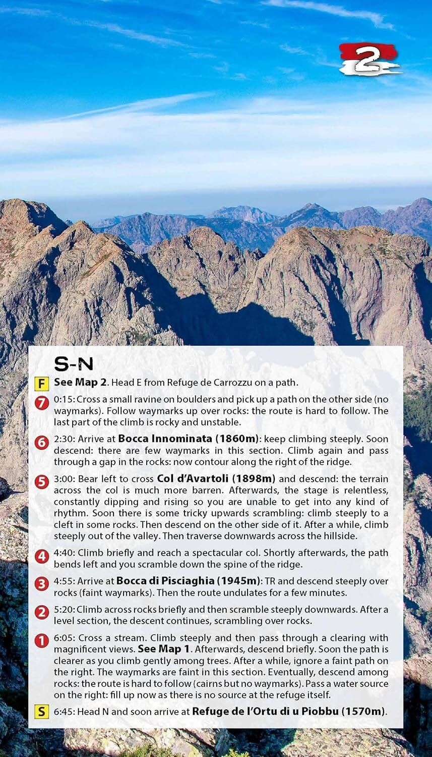 Two Way Guide Guide de randonnée (en anglais) - Trekking the Corsica GR20 : Two-way ...
