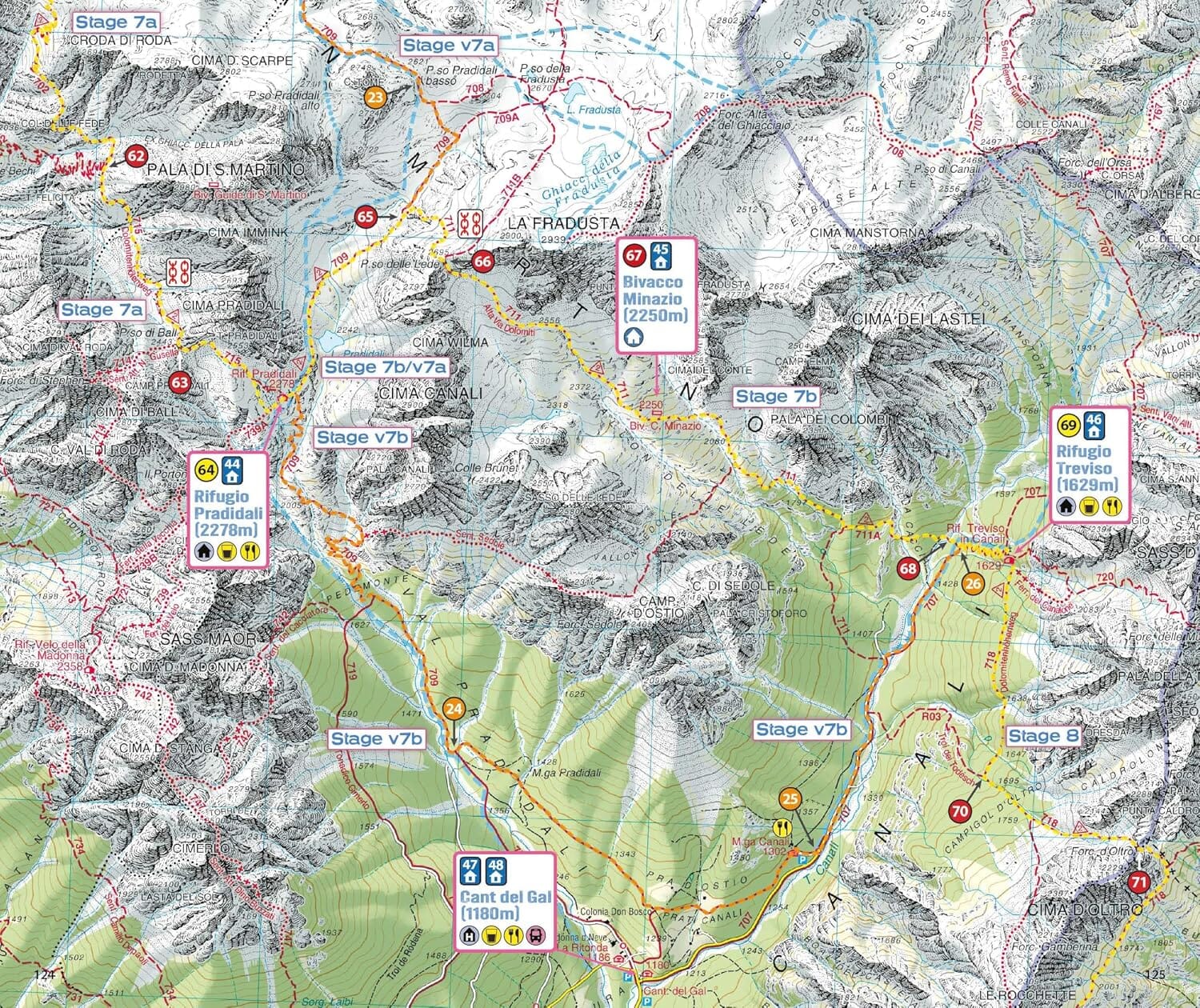 Guide de randonnée (en anglais) - Trekking the Dolomites AV2 | Knife Edge Outdoor guide de randonnée Knife Edge Outdoor