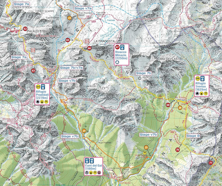 Guide de randonnée (en anglais) - Trekking the Dolomites AV2 | Knife Edge Outdoor guide de randonnée Knife Edge Outdoor