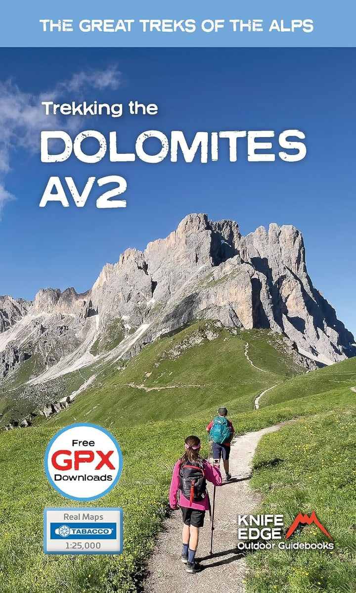 Guide de randonnée (en anglais) - Trekking the Dolomites AV2 | Knife Edge Outdoor guide de randonnée Knife Edge Outdoor