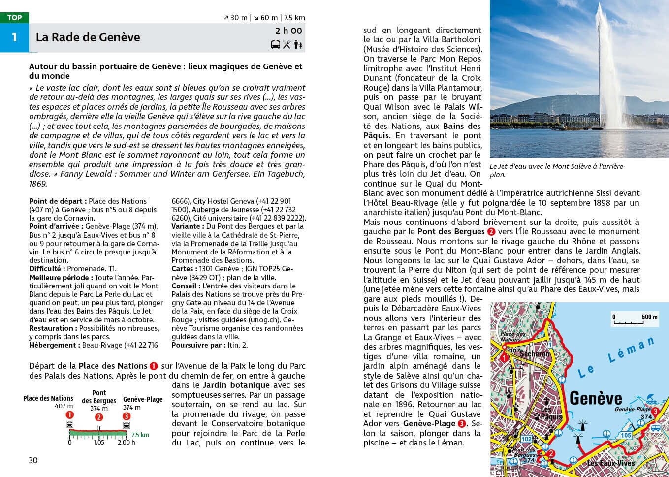 Guide de randonnée - Lac Léman (Genève, Chablais, Riviera, Lavaux, La Côte, Jura) | Rother guide de randonnée Rother 