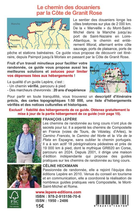 Guide de randonnée - Le chemin des douaniers par la côte de Granit Rose | Lepère Éditions guide de randonnée Lepère Éditions 