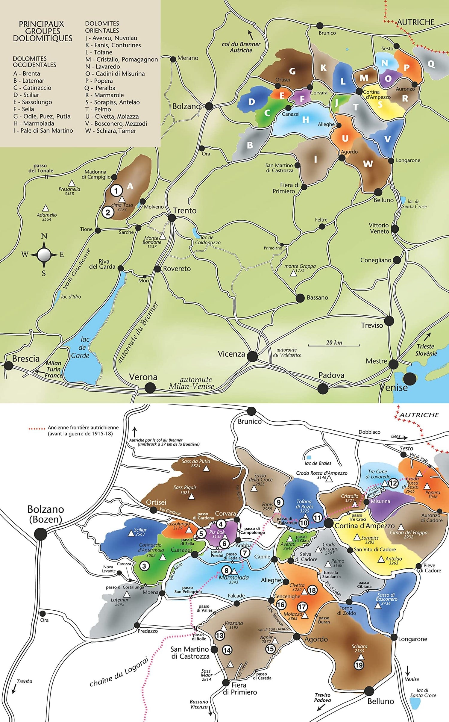Guide de randonnée - Les via ferrata des Dolomites | Glénat guide de randonnée Glénat 