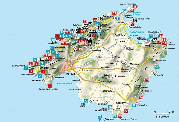 Guide de randonnée - Majorque | Rother guide de randonnée Rother 