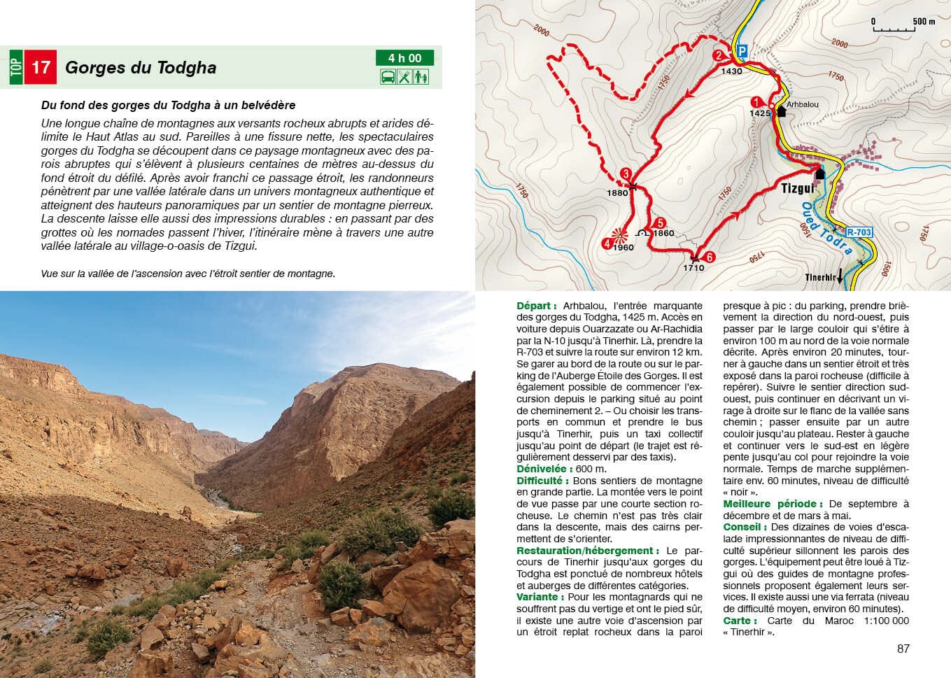 Guide de randonnée - Maroc, Atlas et Sahara | Rother guide de randonnée Rother 