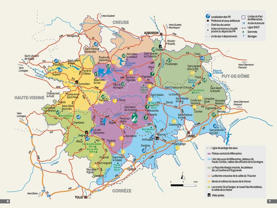 Guide de randonnée - Parc naturel régional de Millevaches (Limousin) | Chamina guide de randonnée Chamina 