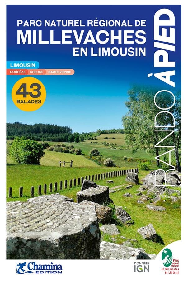 Guide de randonnée - Parc naturel régional de Millevaches (Limousin) | Chamina guide de randonnée Chamina 