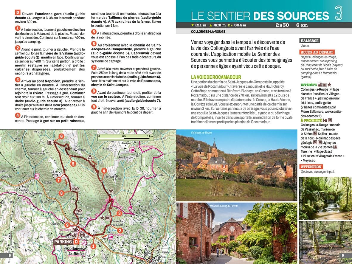 Guide de randonnée - Vallée de la Dordogne Corrézienne | Chamina guide de randonnée Chamina 