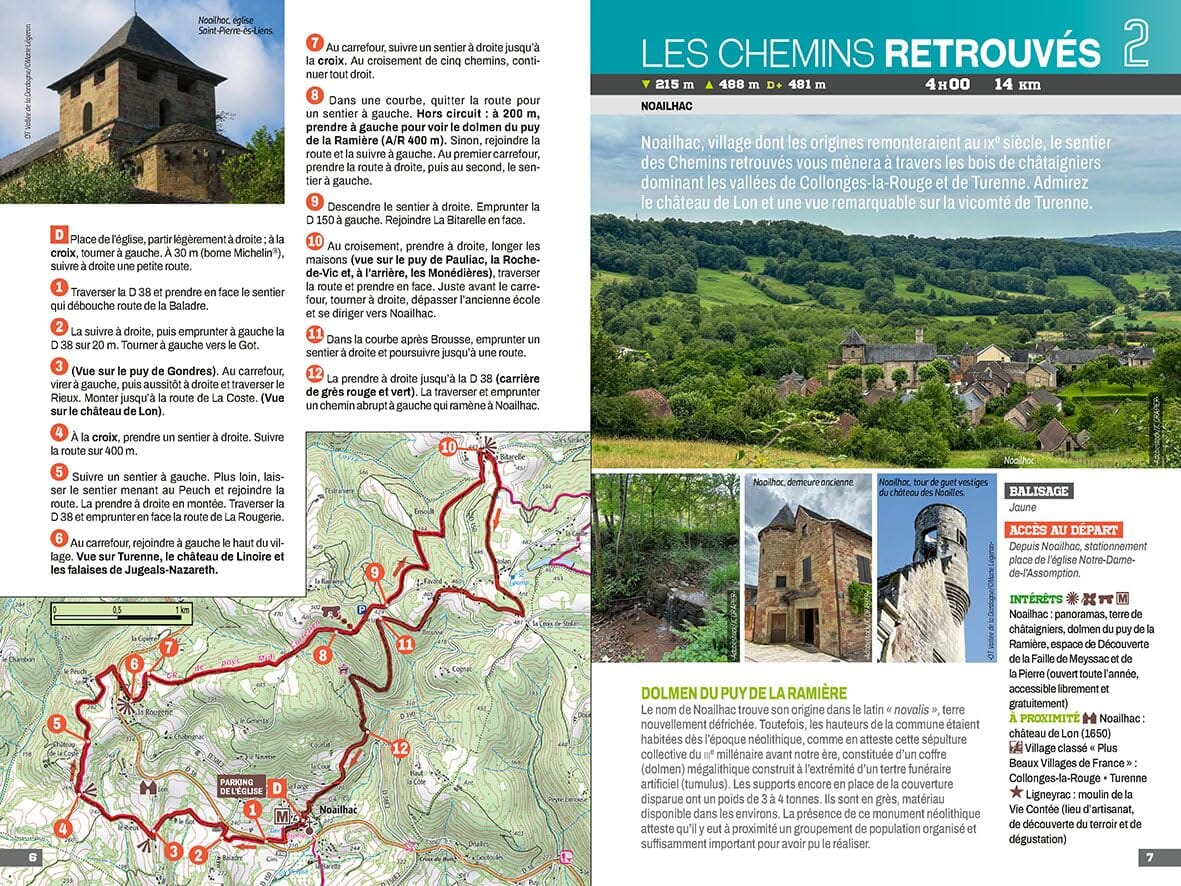Guide de randonnée - Vallée de la Dordogne Corrézienne | Chamina guide de randonnée Chamina 