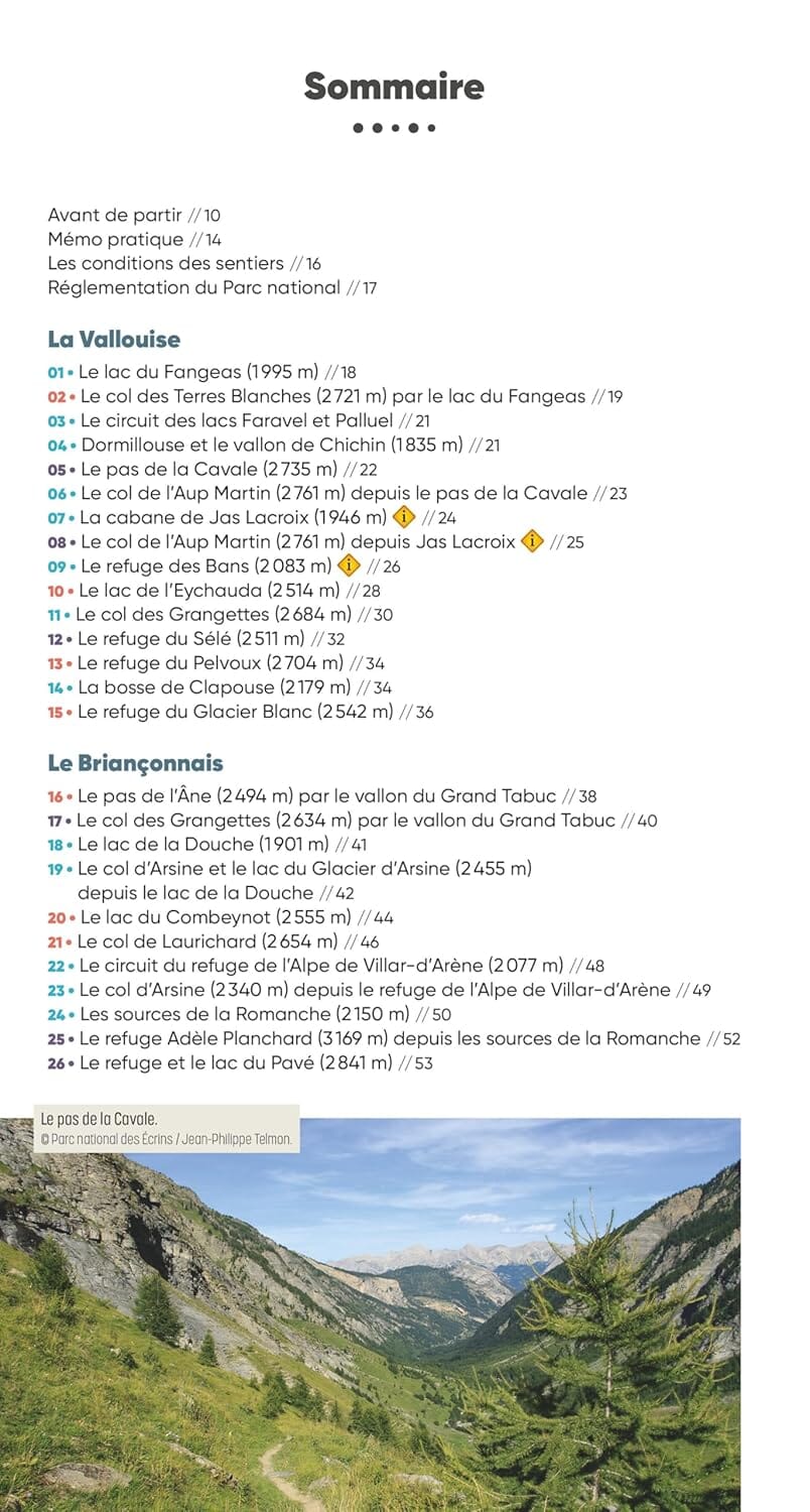 Guide de randonnées - Ecrins, les plus belles randonnées | Glénat guide de randonnée Glénat 