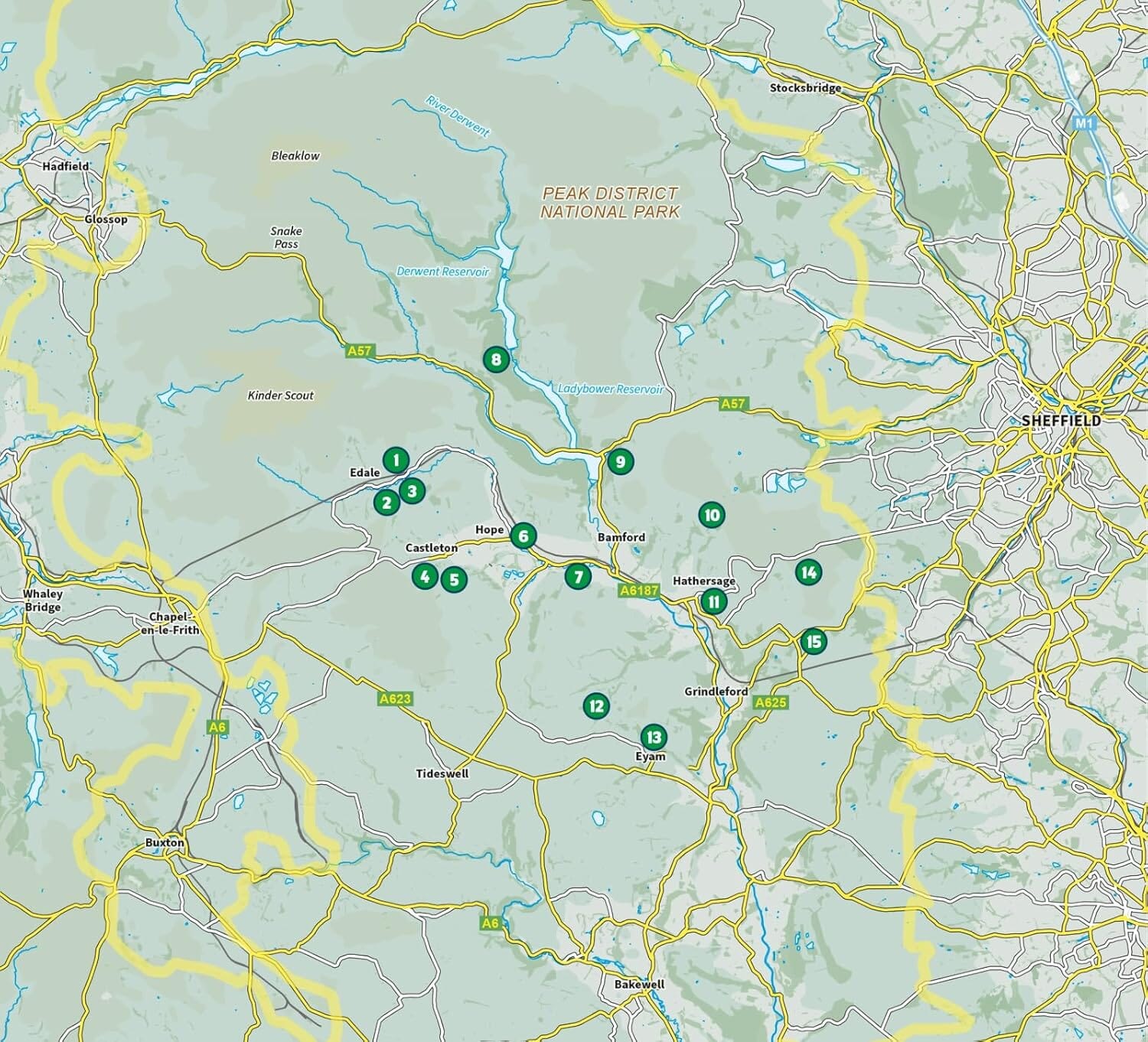 Guide de randonnées (en anglais) - 15 Short Walks in the Peak District - Edale and the Hope Valley | Cicerone guide de randonnée Cicerone 
