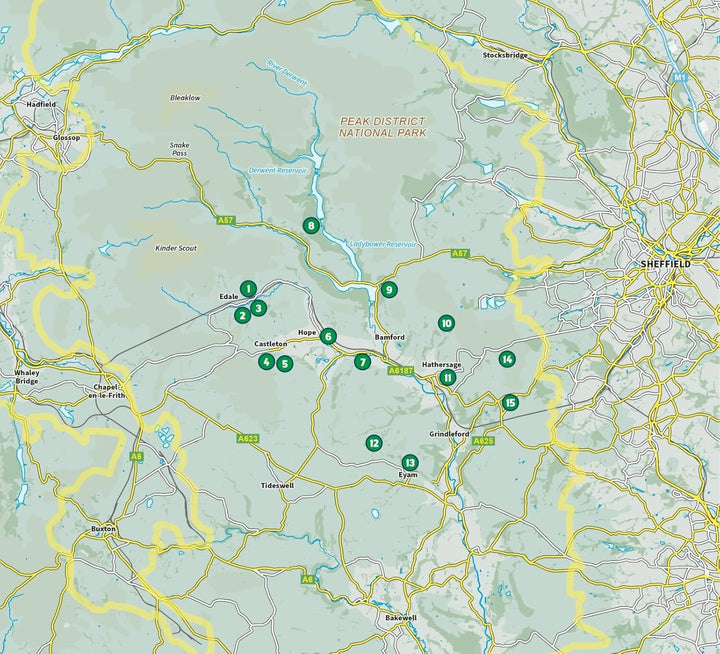Guide de randonnées (en anglais) - 15 Short Walks in the Peak District - Edale and the Hope Valley | Cicerone guide de randonnée Cicerone 