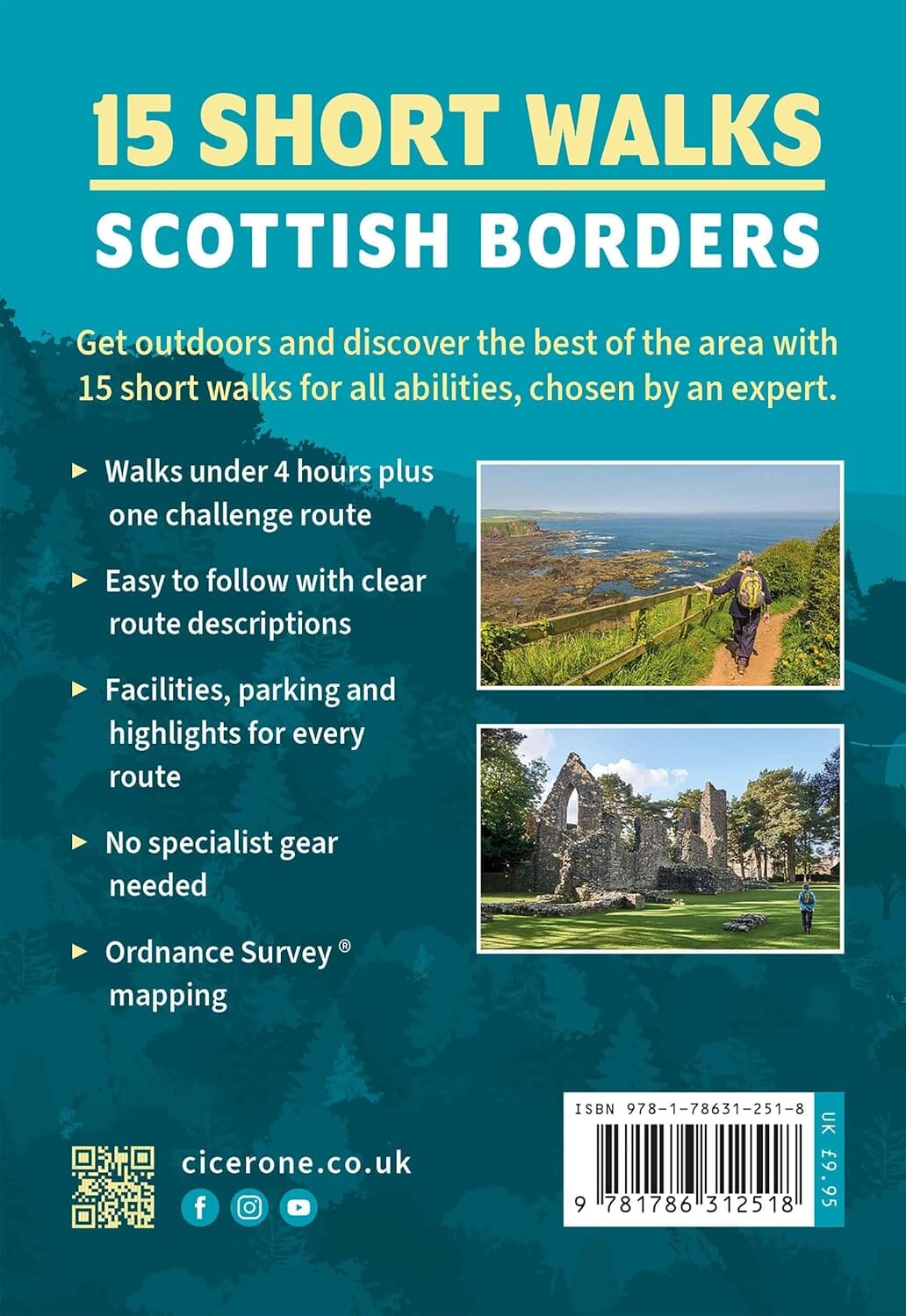 Guide de randonnées (en anglais) - 15 Short Walks in the Scottish Border | Cicerone guide de randonnée Cicerone 