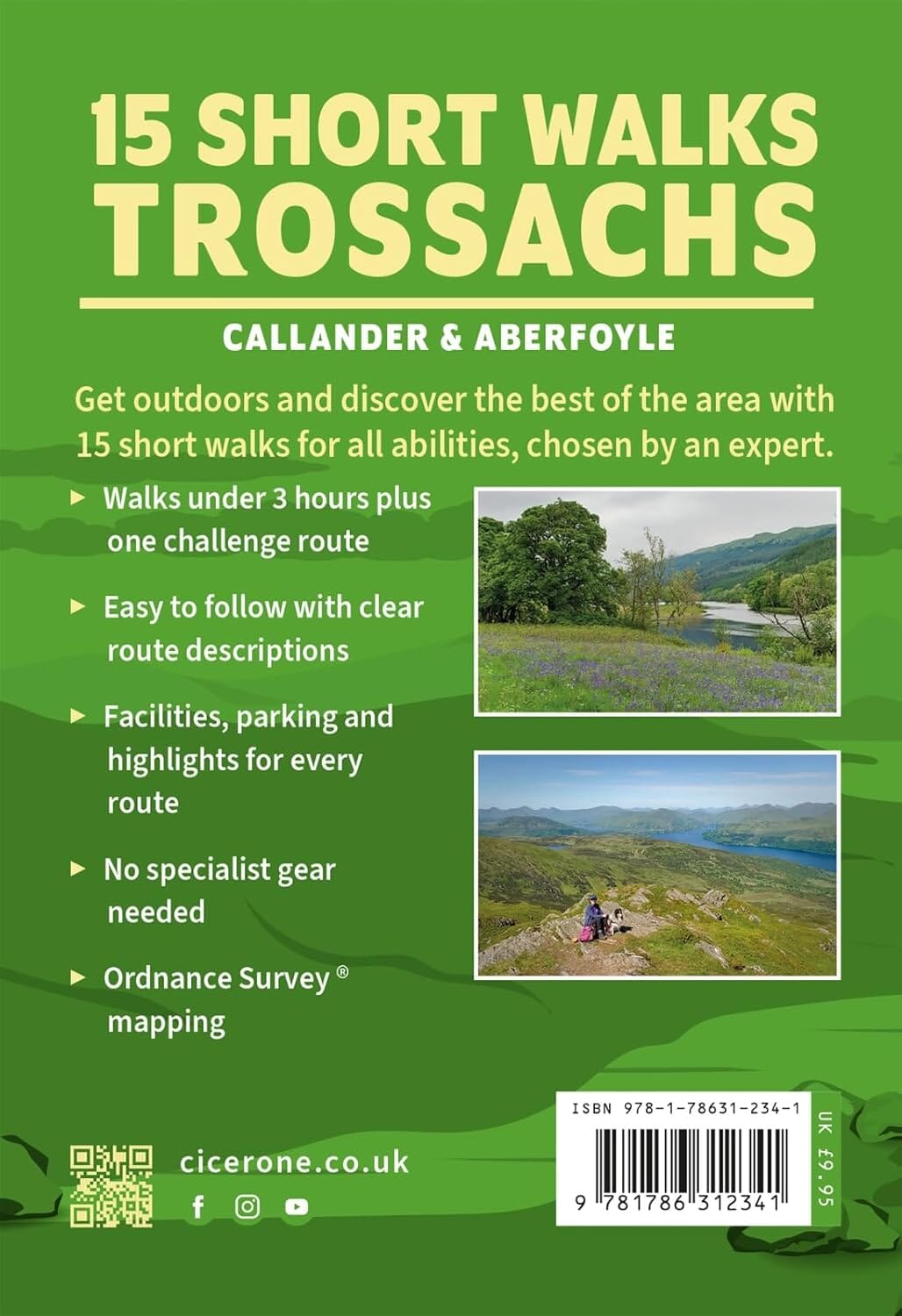 Guide de randonnées (en anglais) - 15 Short Walks in the Trossachs - Callander and Callander (Ecosse) | Cicerone guide de randonnée Cicerone 