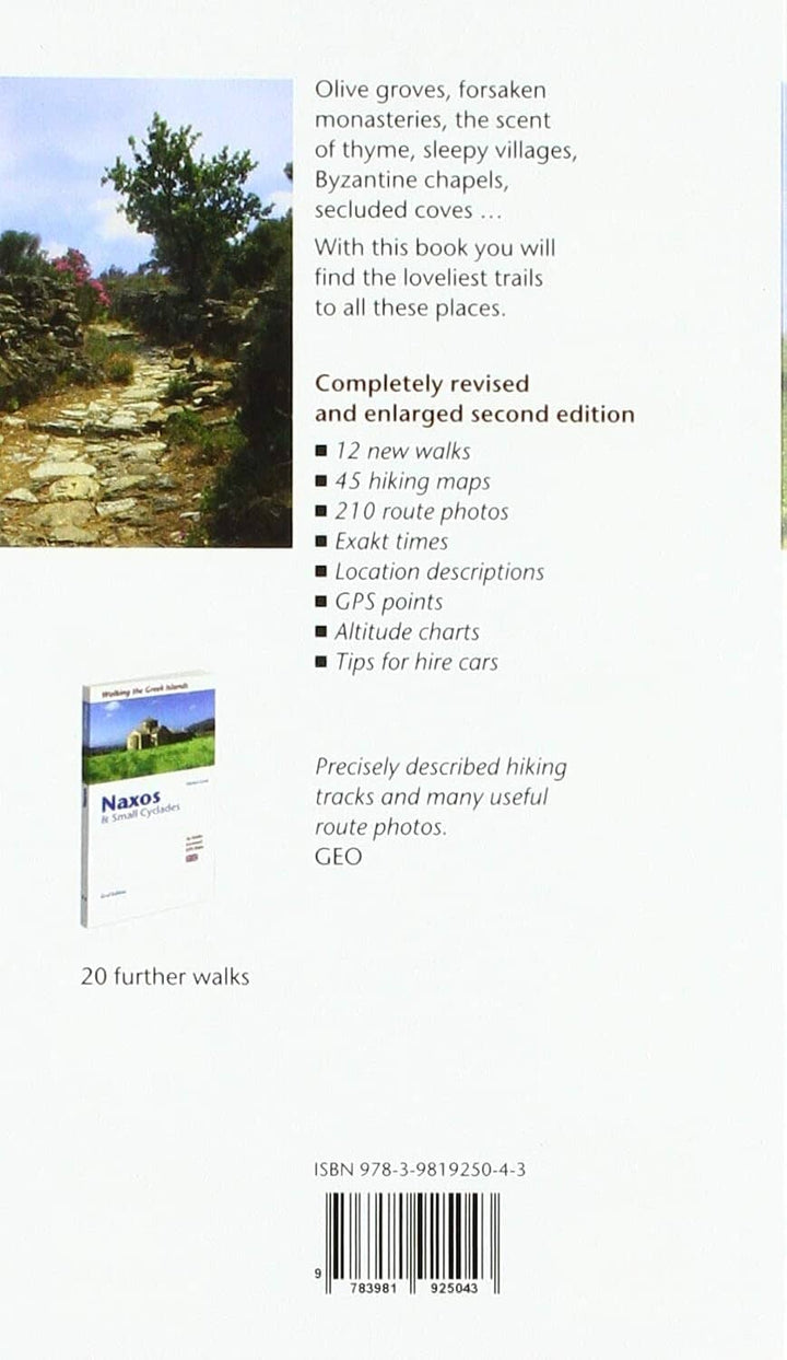 Guide de randonnées (en anglais) - Amorgos, Naxos, Paros, Andros, Estern & Northern Cyclades | Graf Editions guide de randonnée Graf Editions 