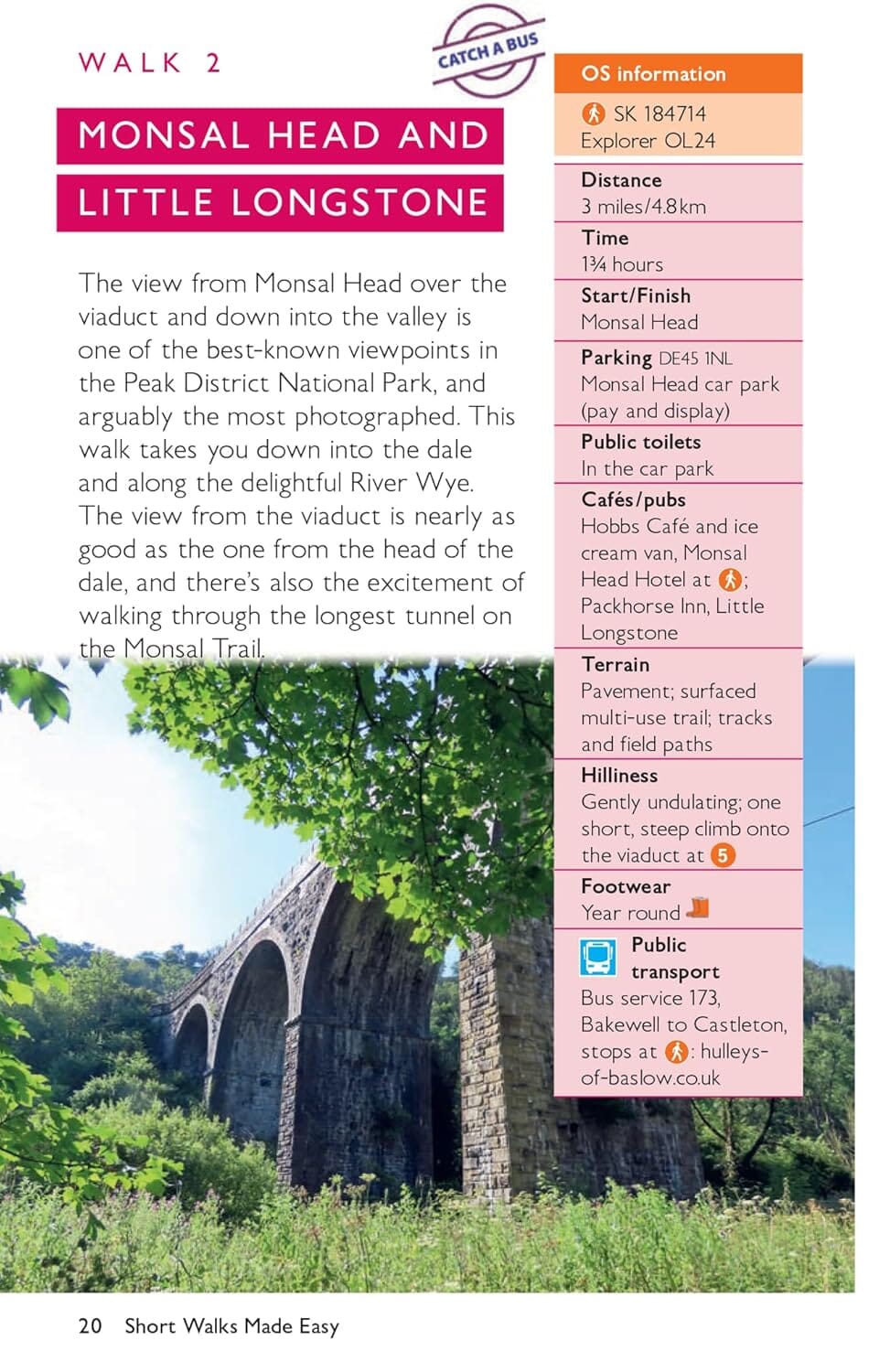 Guide de randonnées (en anglais) - Bakewell & Dovedale | Ordnance Survey - Short Walks guide de randonnée Ordnance Survey