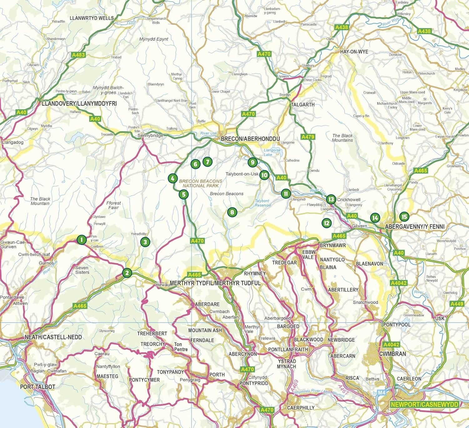 Guide de randonnées (en anglais) - Bannau Brycheiniog - Brecon Beacons - 15 Short Walks | Cicerone guide de randonnée Cicerone 
