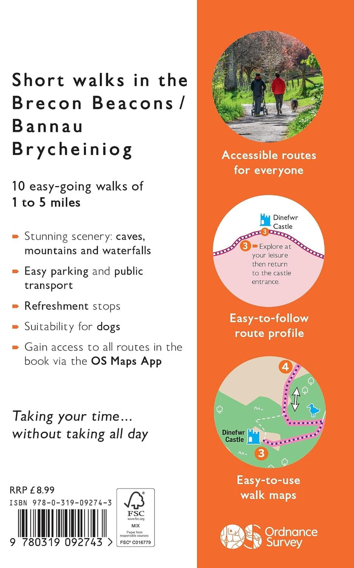 Guide de randonnées (en anglais) - Brecon Beacons | Ordnance Survey - Short Walks guide de randonnée Ordnance Survey 