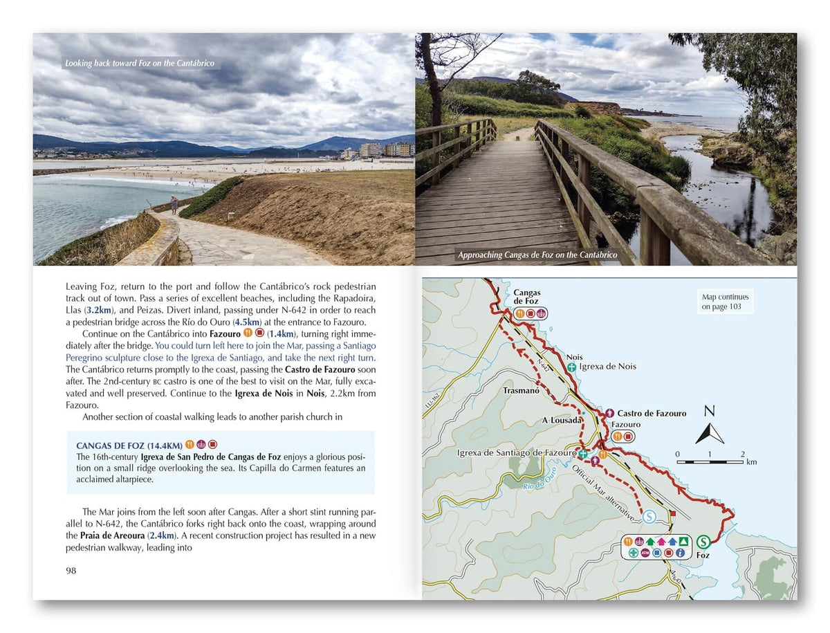 Guide de randonnées (en anglais) - Camino Inglés and Camino del Mar | Cicerone guide de randonnée Cicerone 