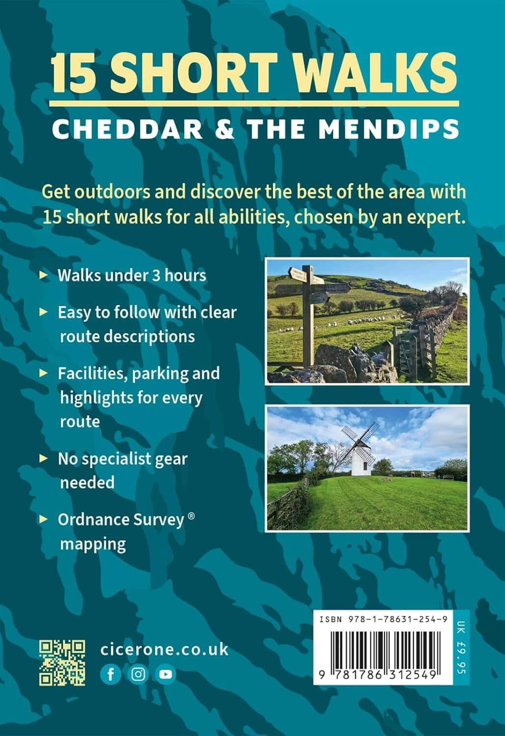 Guide de randonnées (en anglais) - Cheddar and the Mendips, 15 Short Walks | Cicerone guide de randonnée Cicerone 
