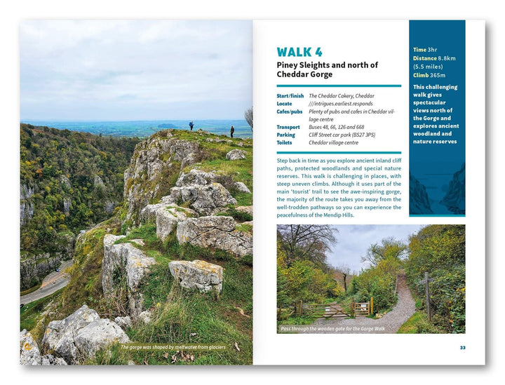 Guide de randonnées (en anglais) - Cheddar and the Mendips, 15 Short Walks | Cicerone guide de randonnée Cicerone 