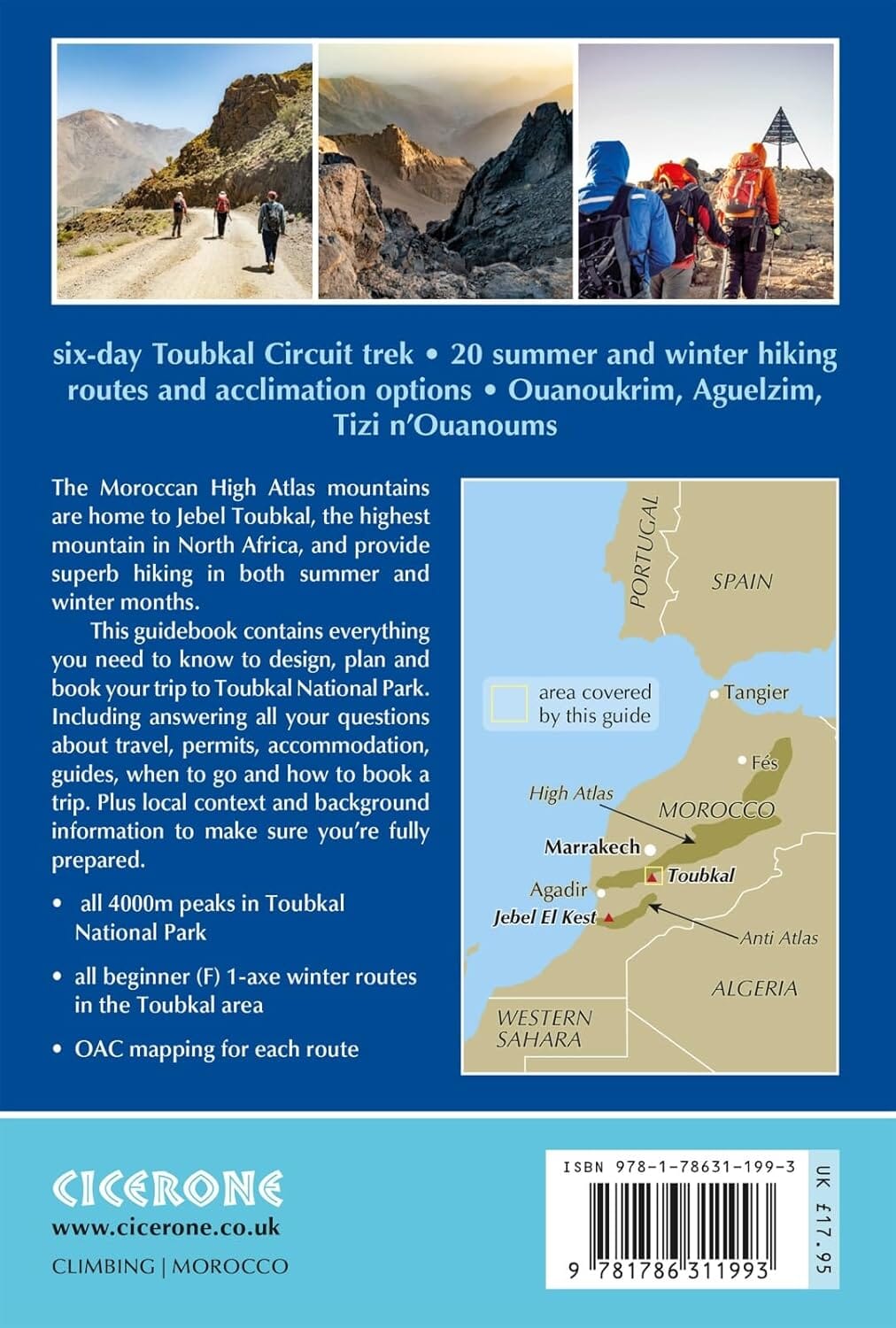 Guide de randonnées (en anglais) - Climbing Toubkal | Cicerone guide de randonnée Cicerone 
