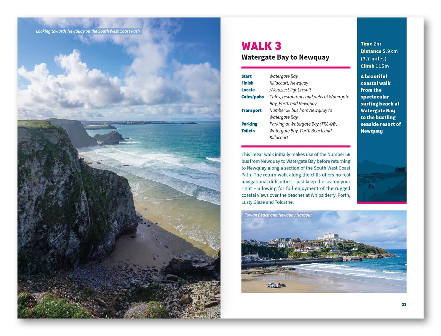 Guide de randonnées (en anglais) - Cornwall : Newquay & The North Coast, 15 Short Walks | Cicerone guide de randonnée Cicerone 