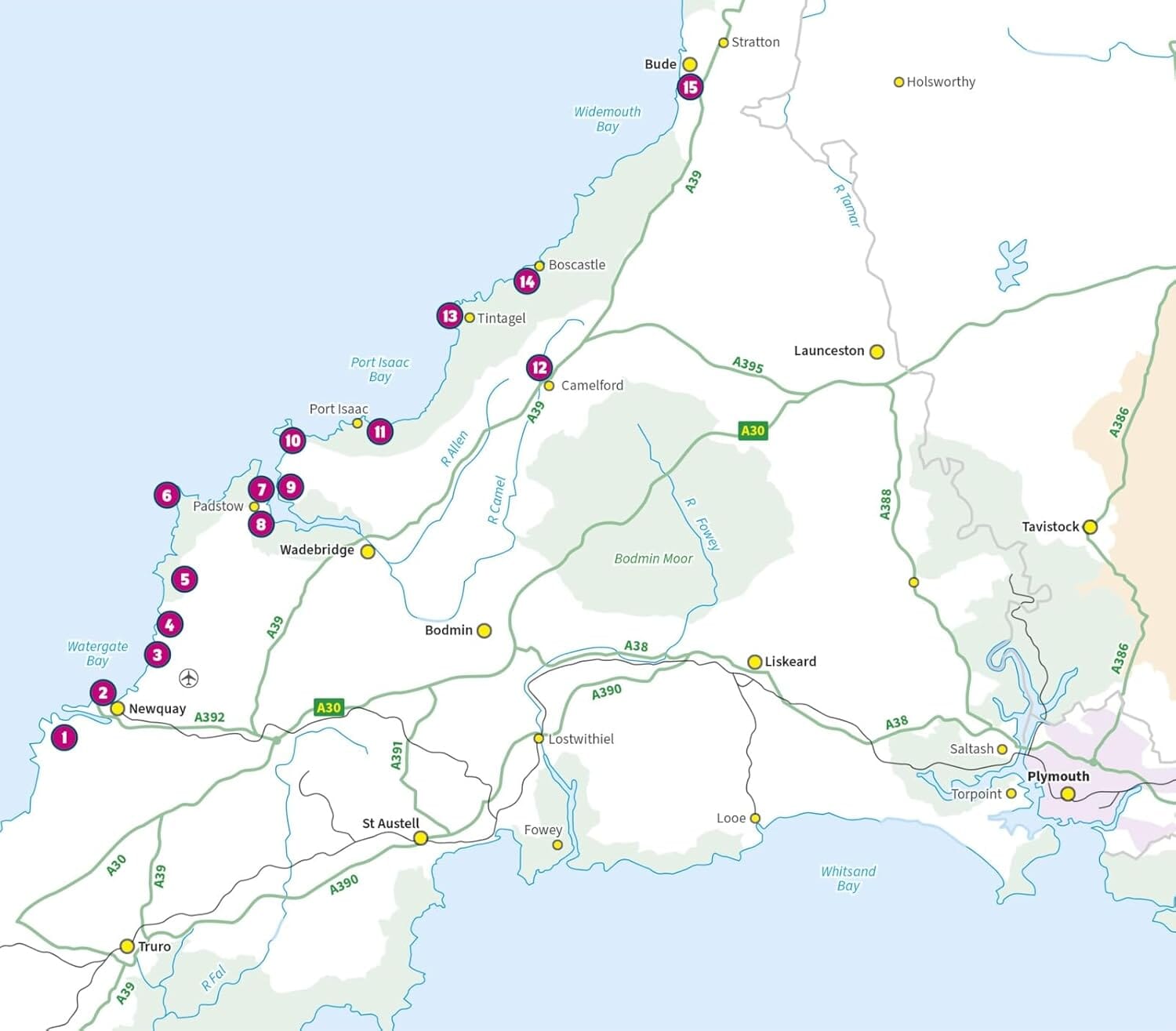 Guide de randonnées (en anglais) - Cornwall : Newquay & The North Coast, 15 Short Walks | Cicerone guide de randonnée Cicerone 