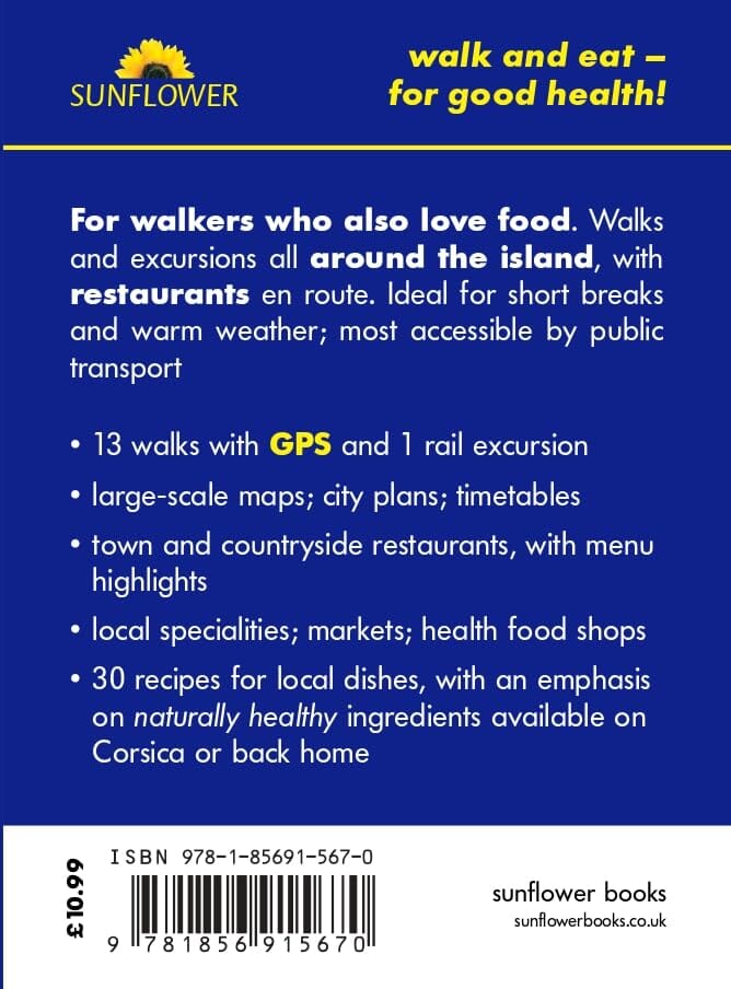 Guide de randonnées (en anglais) - Corsica Walk and Eat | Sunflower guide de randonnée Sunflower 