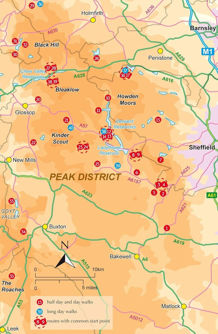Guide de randonnées (en anglais) - Dark Peak : 40 walks exploring the Peak District | Cicerone guide de randonnée Cicerone