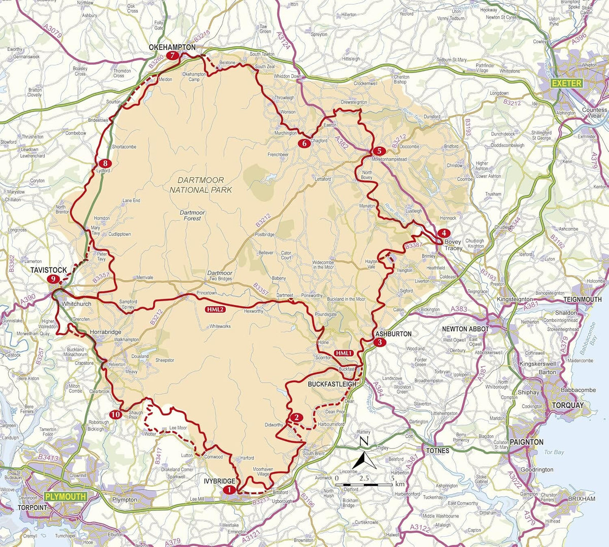 Guide de randonnées (en anglais) - Dartmoor way | Cicerone guide de randonnée Cicerone 