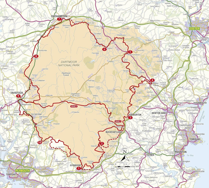 Guide de randonnées (en anglais) - Dartmoor way | Cicerone guide de randonnée Cicerone 