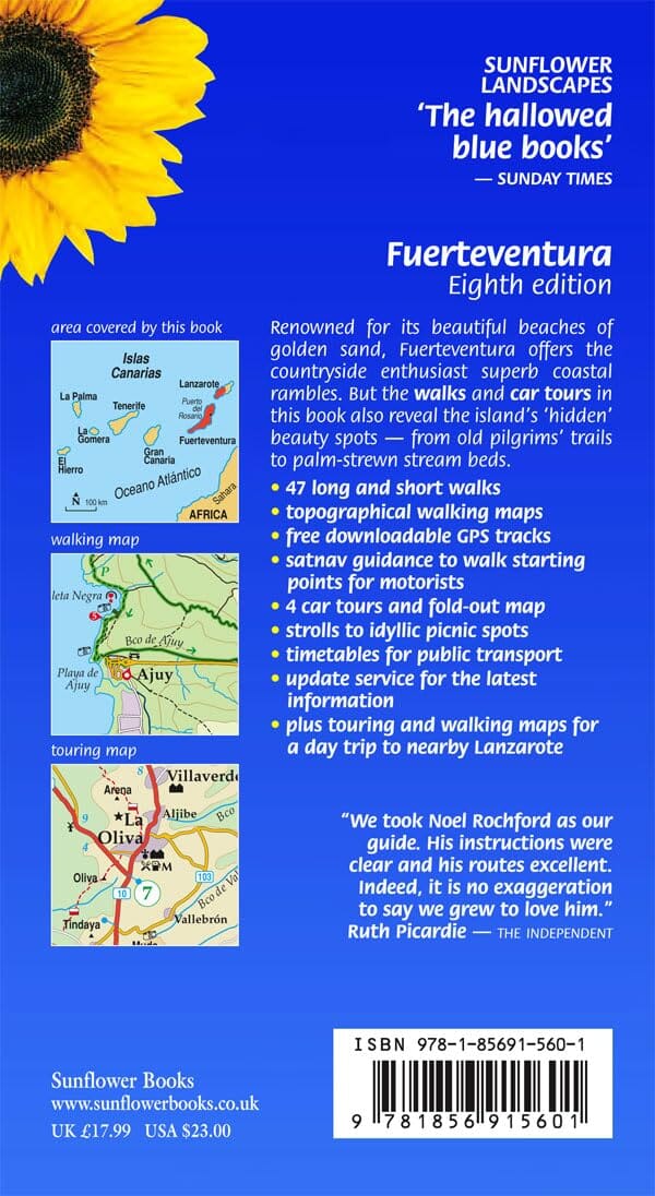 Guide de randonnées (en anglais) - Fuerteventura | Sunflower guide de randonnée Sunflower 