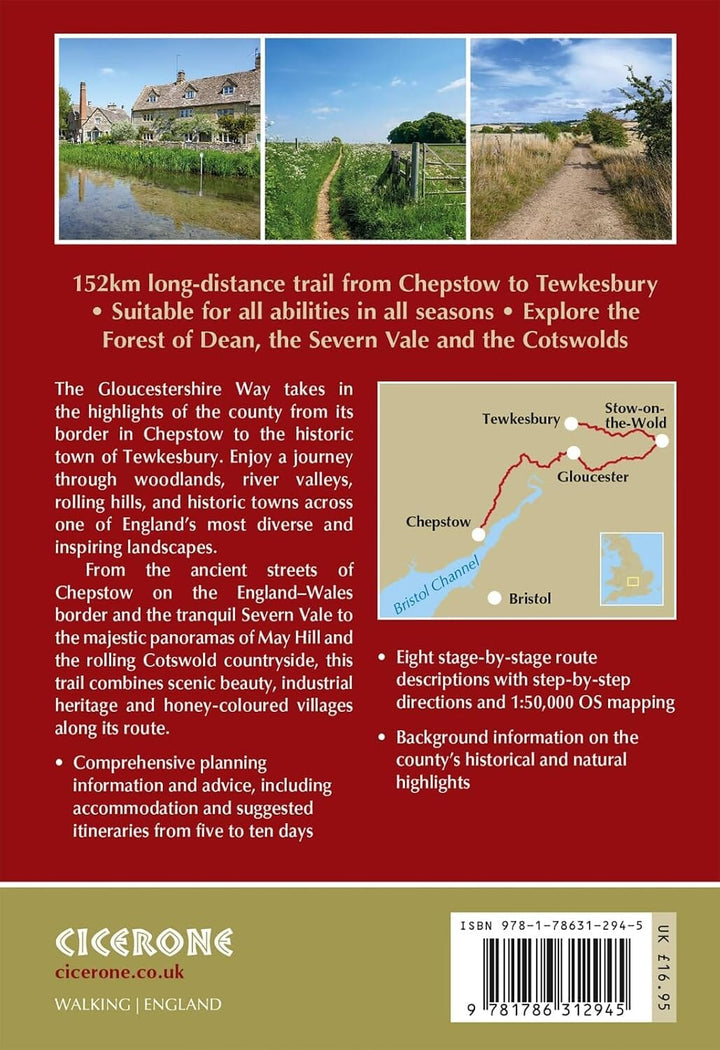 Guide de randonnées (en anglais) - Gloucestershire Way | Cicerone guide de randonnée Cicerone 