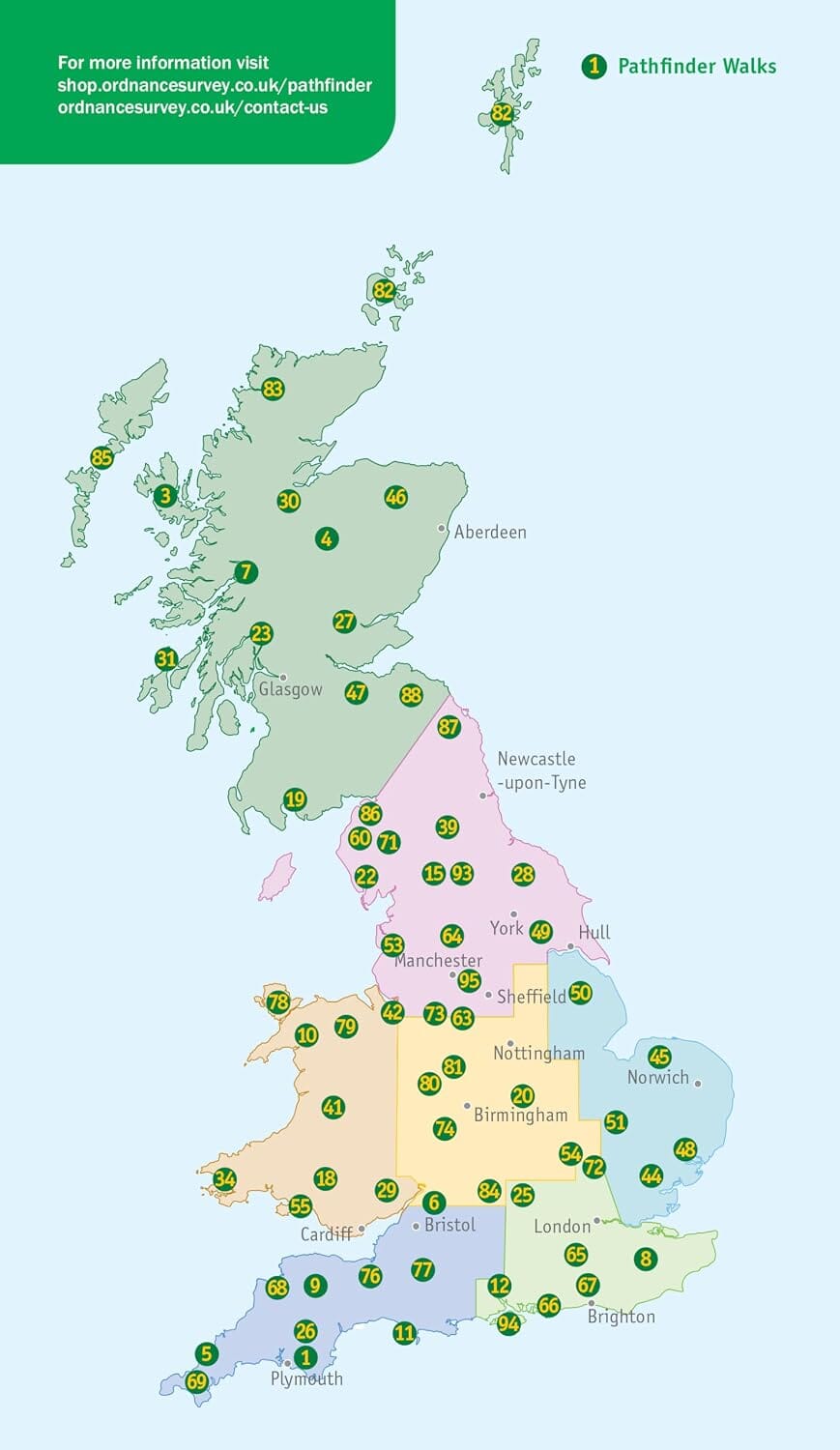 Guide de randonnées (en anglais) - Greater Manchester | Ordnance Survey - Pathfinder guides guide de randonnée Ordnance Survey