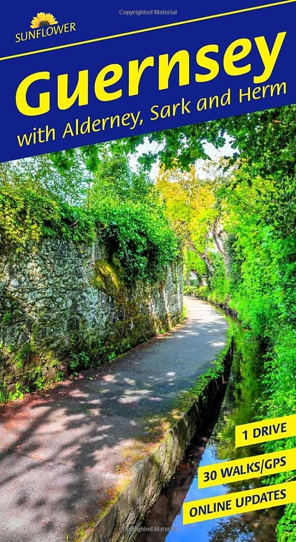 Guide de randonnées (en anglais) - Guernsey with Alderney, Sark & Hem 2026 | Sunflower guide de randonnée Sunflower 
