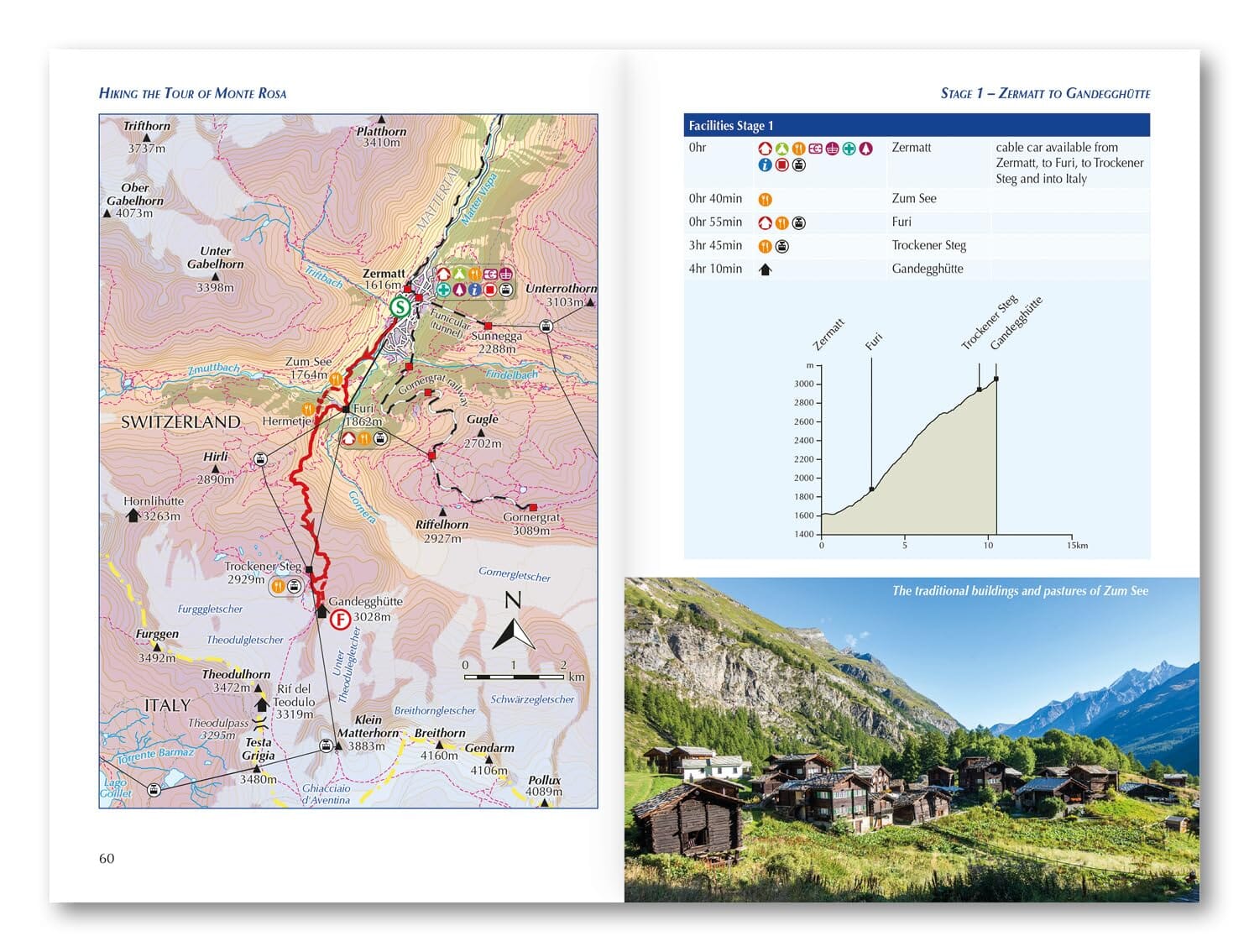 Guide de randonnées (en anglais) - Hiking the Tour of Monte Rosa: Trekking the Swiss and Italian Alps from Zermatt | Cicerone guide de randonnée Cicerone 