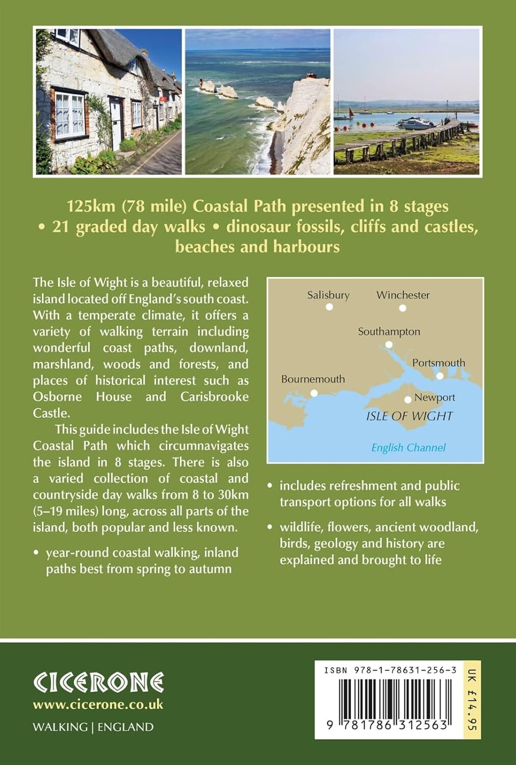 Guide de randonnées (en anglais) - Isle of Wight : 24 coastal & countryside walks | Cicerone guide de randonnée Cicerone 