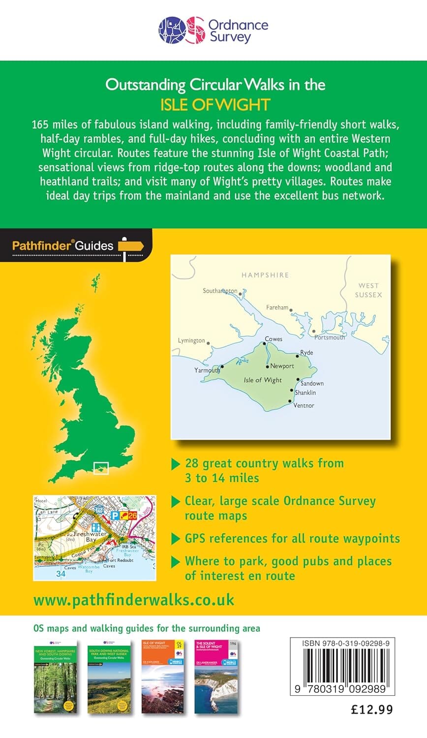 Guide de randonnées (en anglais) - Isle of Wight | Ordnance Survey guide de randonnée Ordnance Survey 