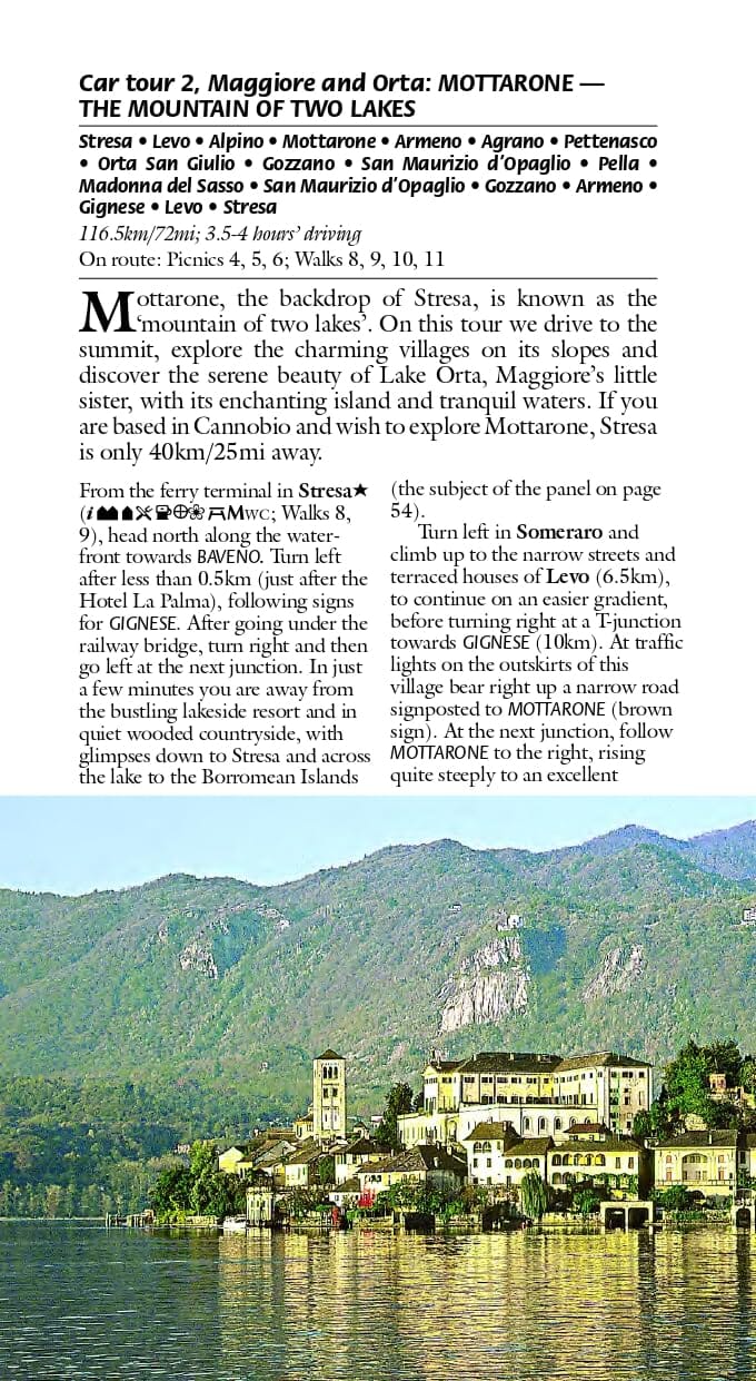 Guide de randonnées (en anglais) - Italian Lakes | Sunflower guide de randonnée Sunflower 